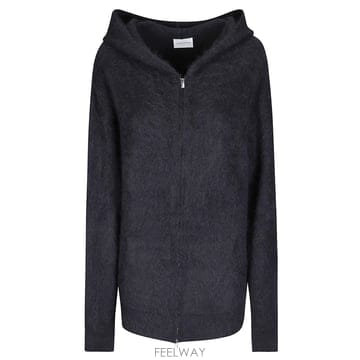 26FW 7 FOR ALL 맨카인드 Alpaca 블렌드 집 업 후드티 7NFW0H753XU TP5817194