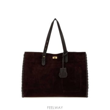 26FW 안야힌드마치 Grape suede Mortimer 쇼핑 백 5050925207140GRAPE TP5