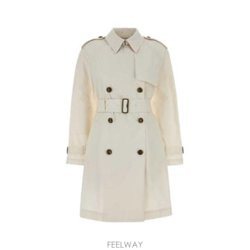 26SS 버버리 아이보리 코튼 Belgravia 트렌치 코트 8120673C5124 TP579113225