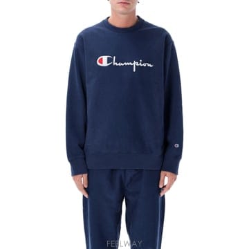 26FW 챔피온 챔피온 Reverse Weave 크루넥 스웨트 셔츠 with 로고 222569BS558 TP