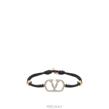 26FW 발렌티노 팔찌 VLOGO 시그니처 CON 스트라스 9W2J0X85RLVEDM TP577190260