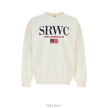 25FW 스포티   리치 화이트 코튼 스웨트 셔츠 ST07163177WH01WHITE TP580319539