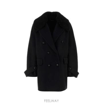 25FW 에르마노 설비노 블랙 울 코트 D476D702SHNKW95708 TP579428826