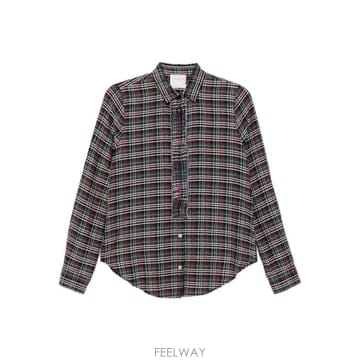 26FW 포르테 포르테 코튼 블렌드 타탄 셔츠 15343MYSHIRTROYAL TP581995733