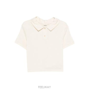 26SS 카이트 Jasna 실크 폴로 셔츠 24334219103 TP579494317