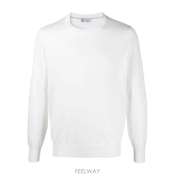 26SS 브루넬로 쿠치넬리 풀오버 크루넥 브루넬로 쿠치넬리 in 코튼 M2900100CO312 TP57316