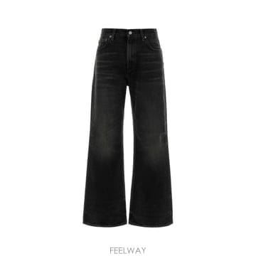 26FW 하이쿠레 블랙 데님 Bethany 와이드 레그 진 HEW03323DF119L0938 TP580350