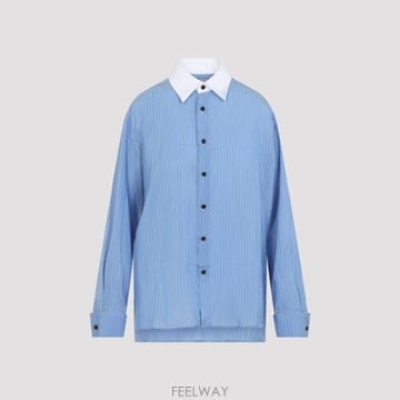 26FW 보테가 베네타 보테가 베네타 스트라이프 셔츠 871471V6NF04279 TP581900215