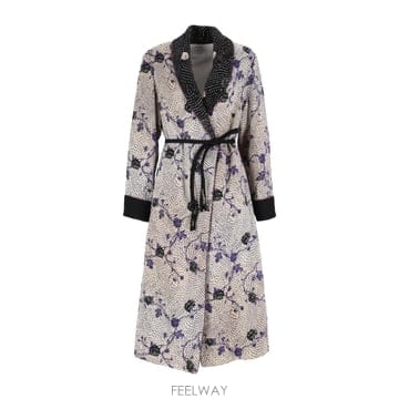 26FW 포르테 포르테 자카드 wrap 드레스  체리 blossom  15005MYCOATF50A5050LA