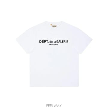 26SS Gallery Dept  로고 T 셔츠 TOP036CLEANWHITE TP572725623