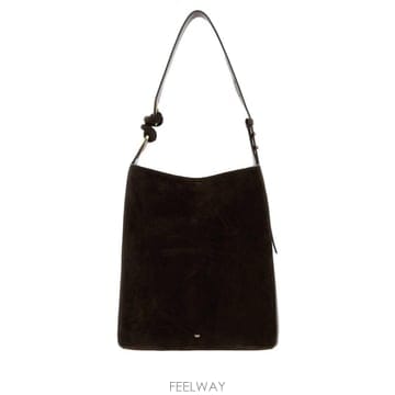 26FW 안야힌드마치 브라운 suede Ringo 버켓 백 5050925200363TRUFFLE TP5791