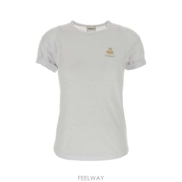 26FW 이자벨 마랑 화이트 리넨 Koldia t 셔츠 TS0315FBA1N10EWHLG TP57749933