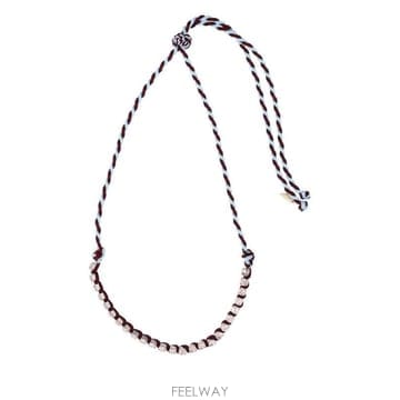 포르테 포르테 브레이드 로프 크리스탈 목걸이 15181 F50A2519 TP979790977