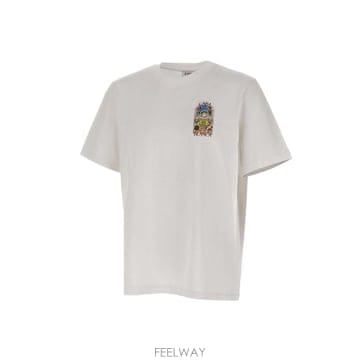 카사블랑카 테니스 풍경 오버사이즈 티셔츠 MSS26JTS001 15 TP979777156