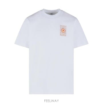 카사블랑카 헤르몬스 미라지 그래픽 티셔츠 MAW26JTS00114 BRIGHTWHITEJERSEYHERMON