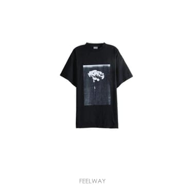 발렌시아가 더 송 오브 더 하이스트 타워 오버사이즈 티셔츠 850345TUVZ8 1000 TP97961814