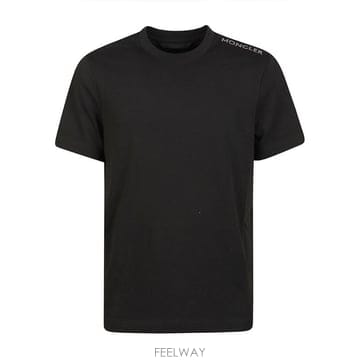 Moncler 로고 디테일 크루넥 티셔츠 L20918C0003589AUG 999 TP979777687