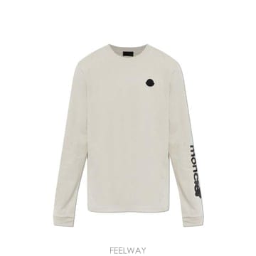 Moncler 로고 패치 긴팔 티셔츠 L20918D0000389AUG 204 TP979778284