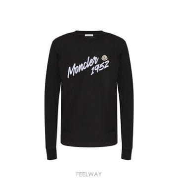 몽클레르 로고 패치 긴팔 티셔츠 L20918D0001589AUG 999 TP979777150