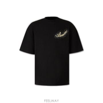 아미리 장식 반팔 티셔츠 AM426JR053100Cotton 0002BLACK TP979777146