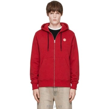 26 FW AAPE by A Bathing Ape 레드 에이프나우 집업 후드티 262547M202007