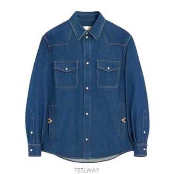 발렌티노 로고 셔츠 VDB13XBKP558 B0192368573