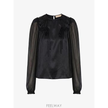 26 FW 울라 존슨 오데트 실크 블라우스 PF260211 TP458993757