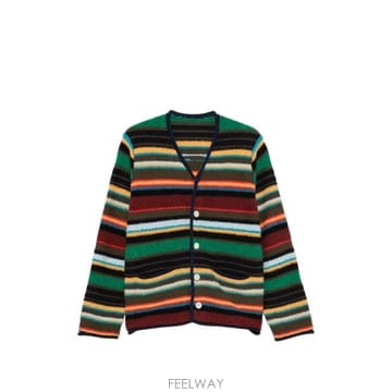 26 FW 사카이 V넥 스트라이프 가디건 260407M TP457097334