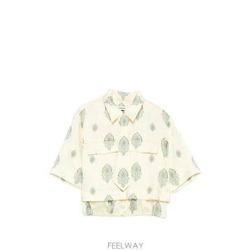 26 FW 산드로 페이즐리 프린트 셔츠 SFPTO00992 TP455826161