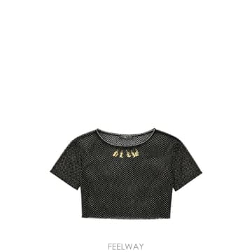 26 FW 필립플레인 메시 크롭 탑 크리스털 참 SAFCWMK0004PTE003N TP458279648