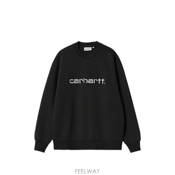 26 FW 칼하트 로고 자수 스웨트셔츠 I032694 TP457792844