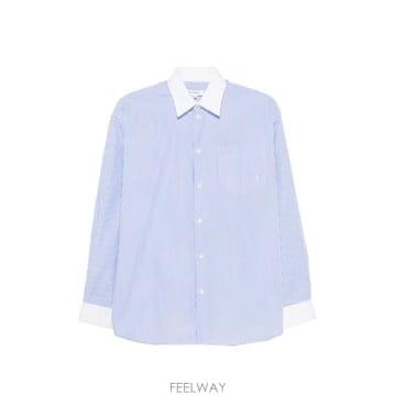 26 FW 스포티앤리치 스트라이프 코튼 셔츠 SI019710302 TP456762301