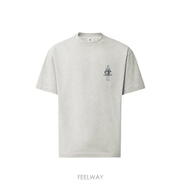 26 FW CP컴퍼니 30 1 저지 반소매 컴포트 로고 티셔츠 21CMTS166A005100W936 TP45