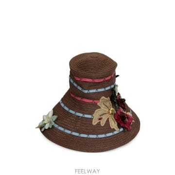 26 FW 돌체앤가바나 플로럴 아플리케 스트로 여름 모자 FLORALFLOPPYHAT TP459402445