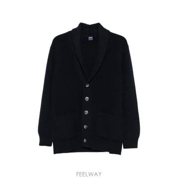 26 FW Fedeli 골지 니트 숄 칼라 가디건 MU006526 TP457659547