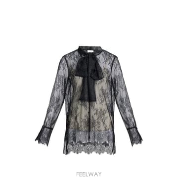 26 FW 에르뎀 플로럴 레이스 푸시 보우 셔츠 AW26T8452821000 TP458892758