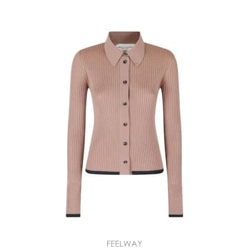 26 FW Roberto Collina 골지 니트 폴로 가디건 263FXB09205 TP456130006