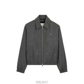 26 FW 아미 아미 드 쾨흐 그레이 울 패딩 재킷 H26HJK830WV0216 TP458138016