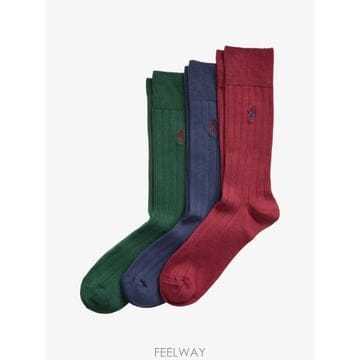 26 FW 폴로 랄프로렌 포니 모티프 골지 니트 양말 세트 3p 449865819001 TP458564336