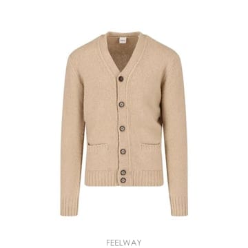 26 FW 아스페시 아이 웨이티드 V넥 버튼 업 가디건 M470516501083 TP458539722