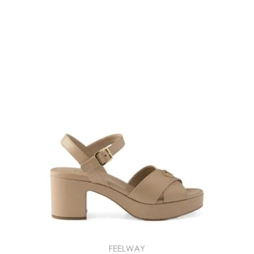 26 FW 프라다 nappa leather platform sandals 1XP73BF065038 TP456