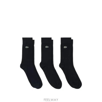 26 FW 라코스테 로고 양말 세트 3p RA9261 TP458653019