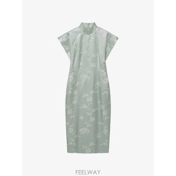| Other Brand | 26 FW Shanghai Tang Qipao floral jacquard midi dress B2WRD3526 FW Shanghai Tang Qipao floral jacquard midi dress B