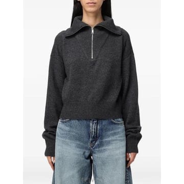 COPERNI 26 FW ���丣�� quarter zip knitted sweater COPML229Y1005GRY TP4526 FW ���丣�� quarter zip knitted sweater COPML229Y10