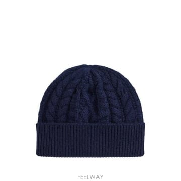 26 FW 랄프로렌 퍼플라벨 cable knit cashmere beanie hat 790P22581002