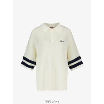 26 FW 겐조 스트라이프 크로셰 니트 폴로 셔츠 FG65PO8023EH TP459365766