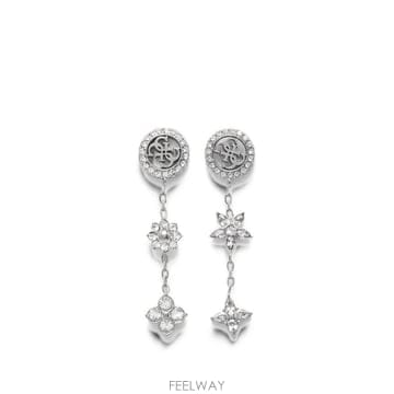 | Other Brand | 26 FW GUESS USA crystal embellished floral drop earrings JUB26 FW GUESS USA crystal embellished floral drop earrin