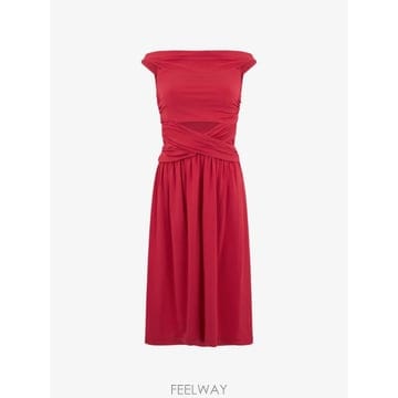 Alberta Ferretti 26 FW �˺���Ÿ�䷹Ƽ �ø��� ũ�ν����� ���̽�Ʈ �̵� �巹�� A04111621 TP45573080326 FW �˺���Ÿ�䷹Ƽ �ø��� ũ�ν����� ���̽�Ʈ �̵� 