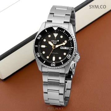 세이코5 SRPL79K1 블랙 다이얼 남자메탈시계 e35