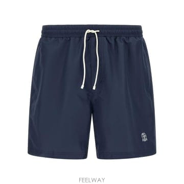 (해외배송) 브루넬로 쿠치넬리 브루넬로 쿠치넬리 로고 자수 끈 수영 반바지 MW817043